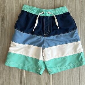 Hanna Andersson Striped Swim Trunk Size 6-7